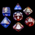 TDSO Transparent Moonstone Valor 7 Dice Polyset