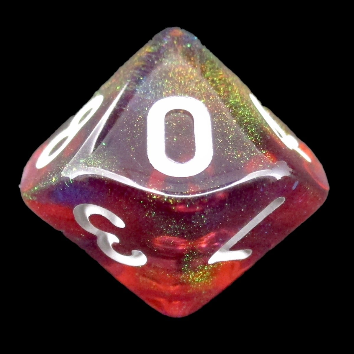 TDSO Transparent Moonstone Valor D10 Dice