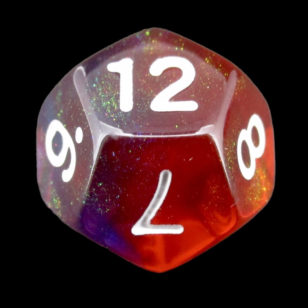TDSO Transparent Moonstone Valor D12 Dice
