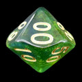 TDSO Transparent Moonstone Azure Percentile Dice