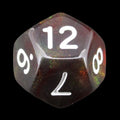 TDSO Transparent Moonstone Maroon D12 Dice