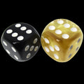 Role 4 Initiative Diffusion Fools Gold 18mm D6 Spot Dice