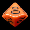 Impact Opaque Orange & Black Percentile Dice - Discontinued
