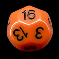 Impact Opaque Orange & Black D16 Dice - Discontinued