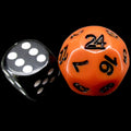 Impact Opaque Orange & Black D24 Dice - Discontinued