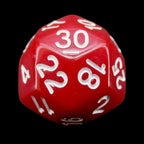 Impact Opaque Red & White D30 Dice