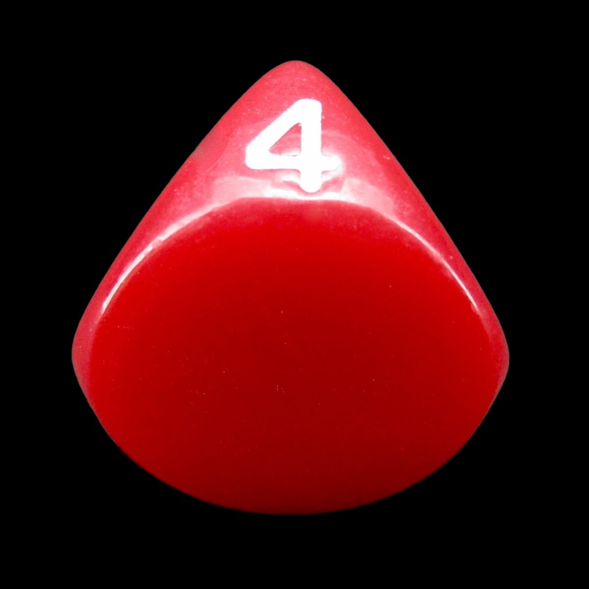 Impact Opaque Red & White D4 Dice