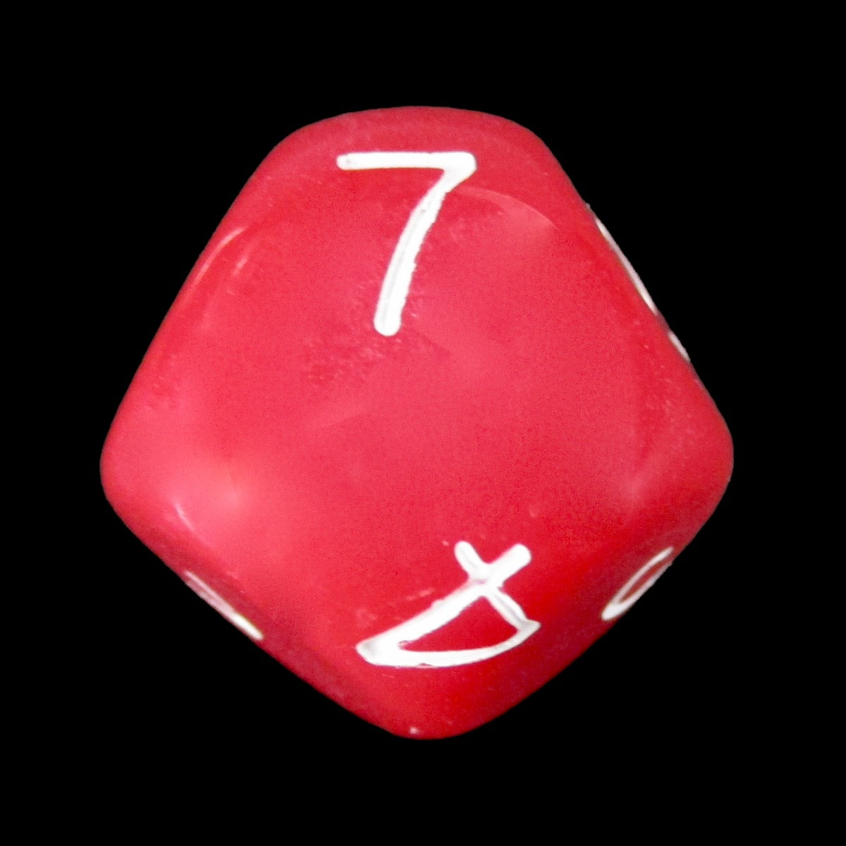 Impact Opaque Red & White D7 Dice