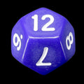 Impact Opaque Purple & White D12 Dice