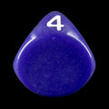 Impact Opaque Purple & White D4 Dice