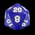 Impact Opaque Purple & White D20 Dice