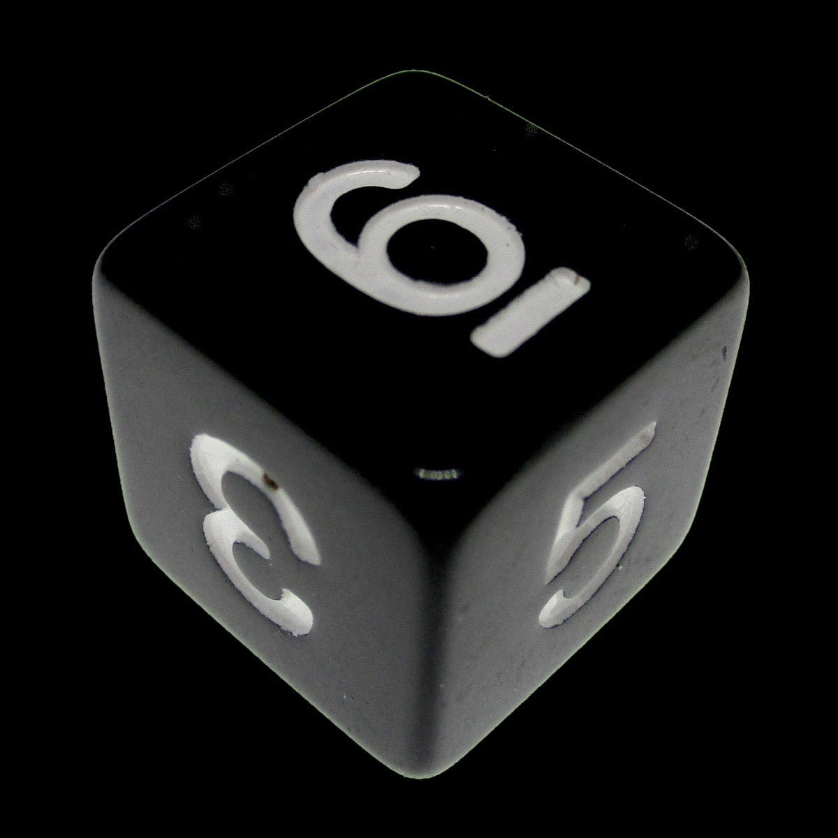 Impact Opaque Black & White D6 Dice