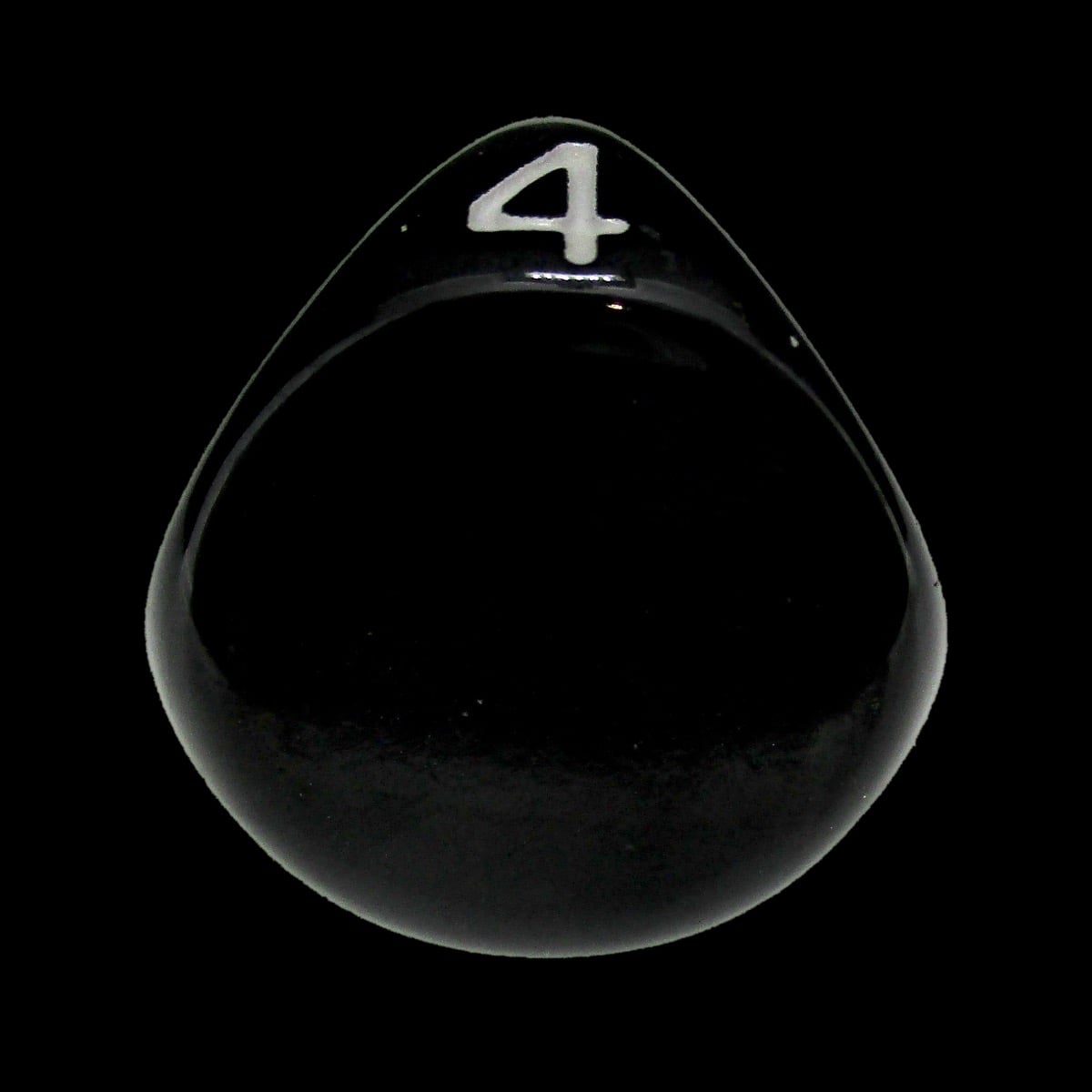 Impact Opaque Black & White D4 Dice