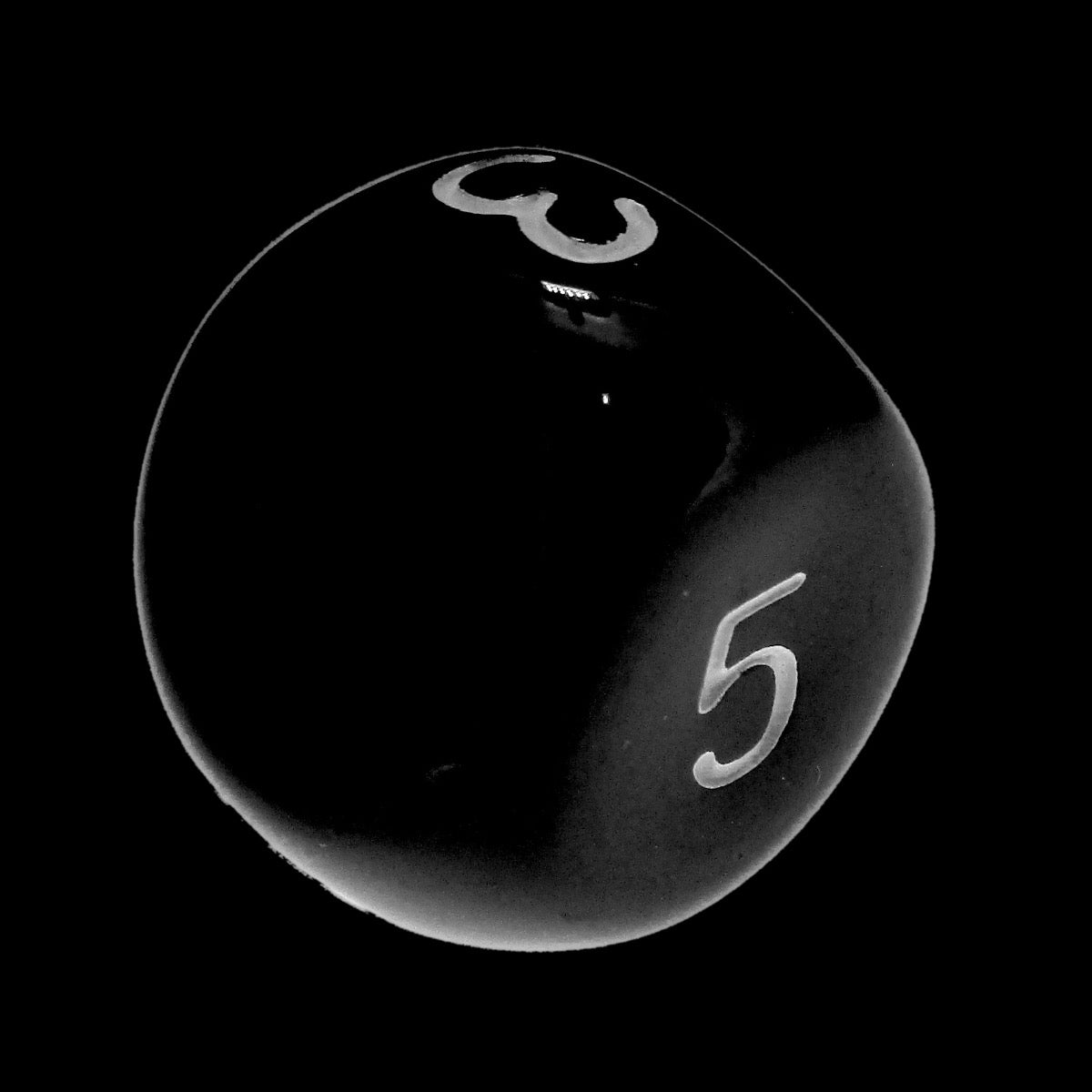 Impact Opaque Black & White D5 Dice