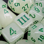 Impact Unleashed Arcana Lightning Bolt Glow in the Dark Dungeon Crawl Classics DCC 14 Dice Set