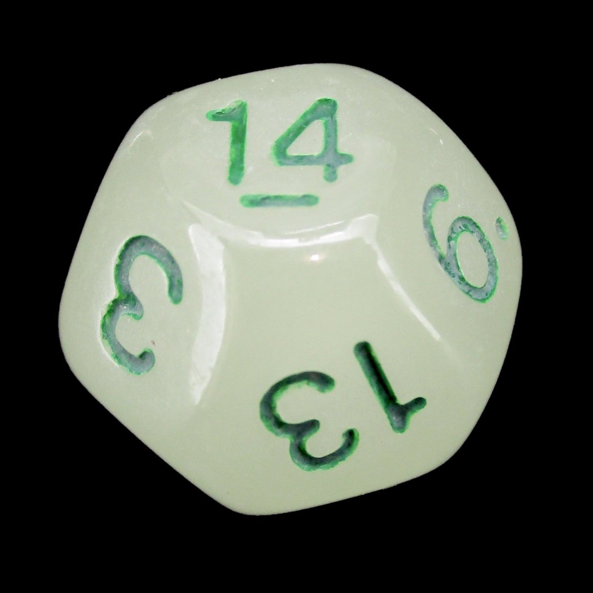 Impact Unleashed Arcana Lightning Bolt Glow in the Dark D14 Dice