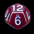 Role 4 Initiative Translucent Dark Purple & Light Blue D12 Dice