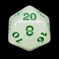Impact Unleashed Arcana Lightning Bolt Glow in the Dark D20 Dice