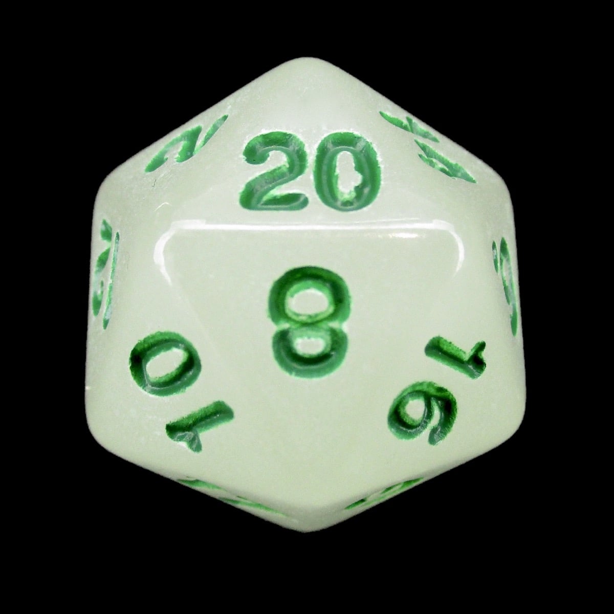 Impact Unleashed Arcana Lightning Bolt Glow in the Dark D20 Dice