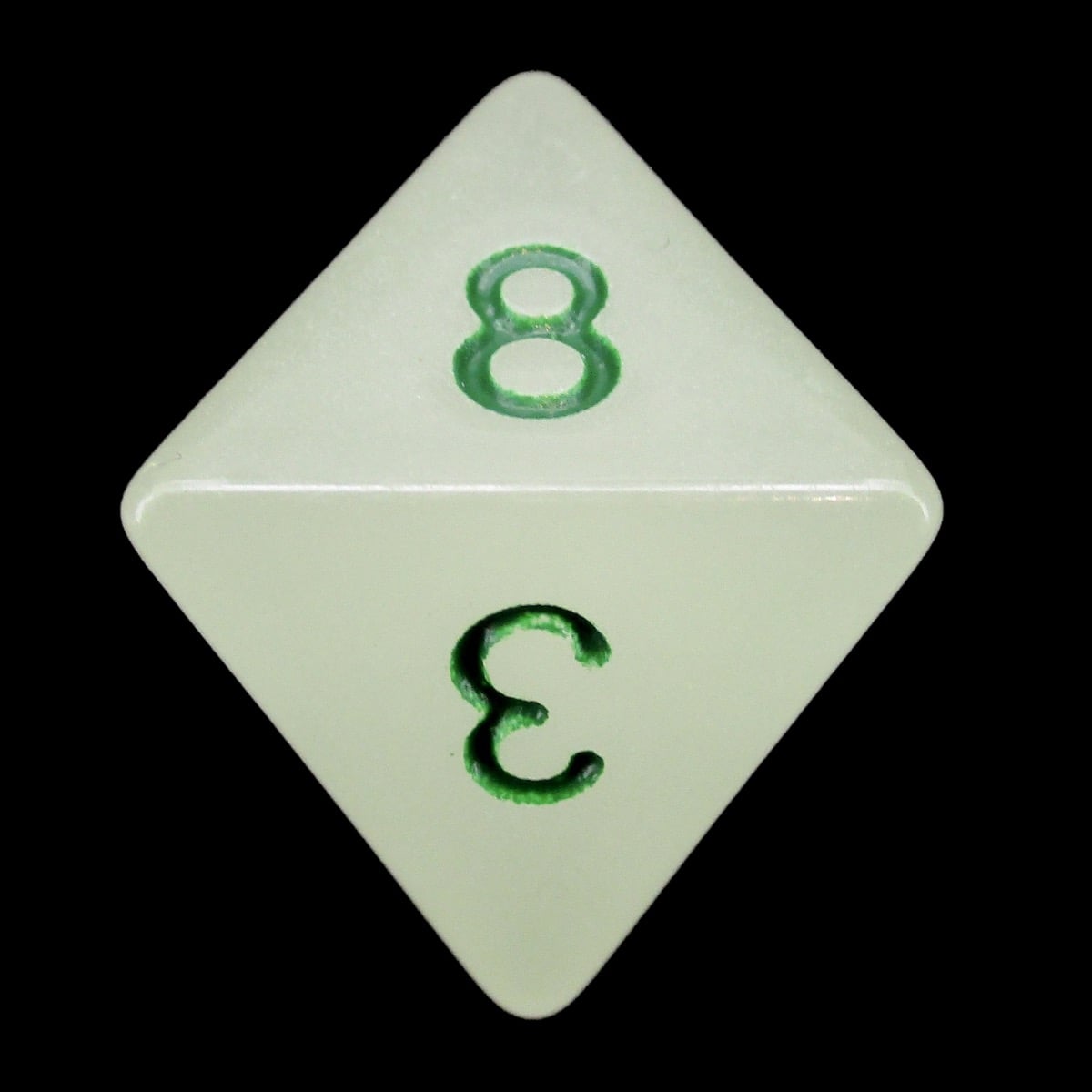 Impact Unleashed Arcana Lightning Bolt Glow in the Dark D8 Dice