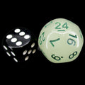 Impact Unleashed Arcana Lightning Bolt Glow in the Dark D24 Dice