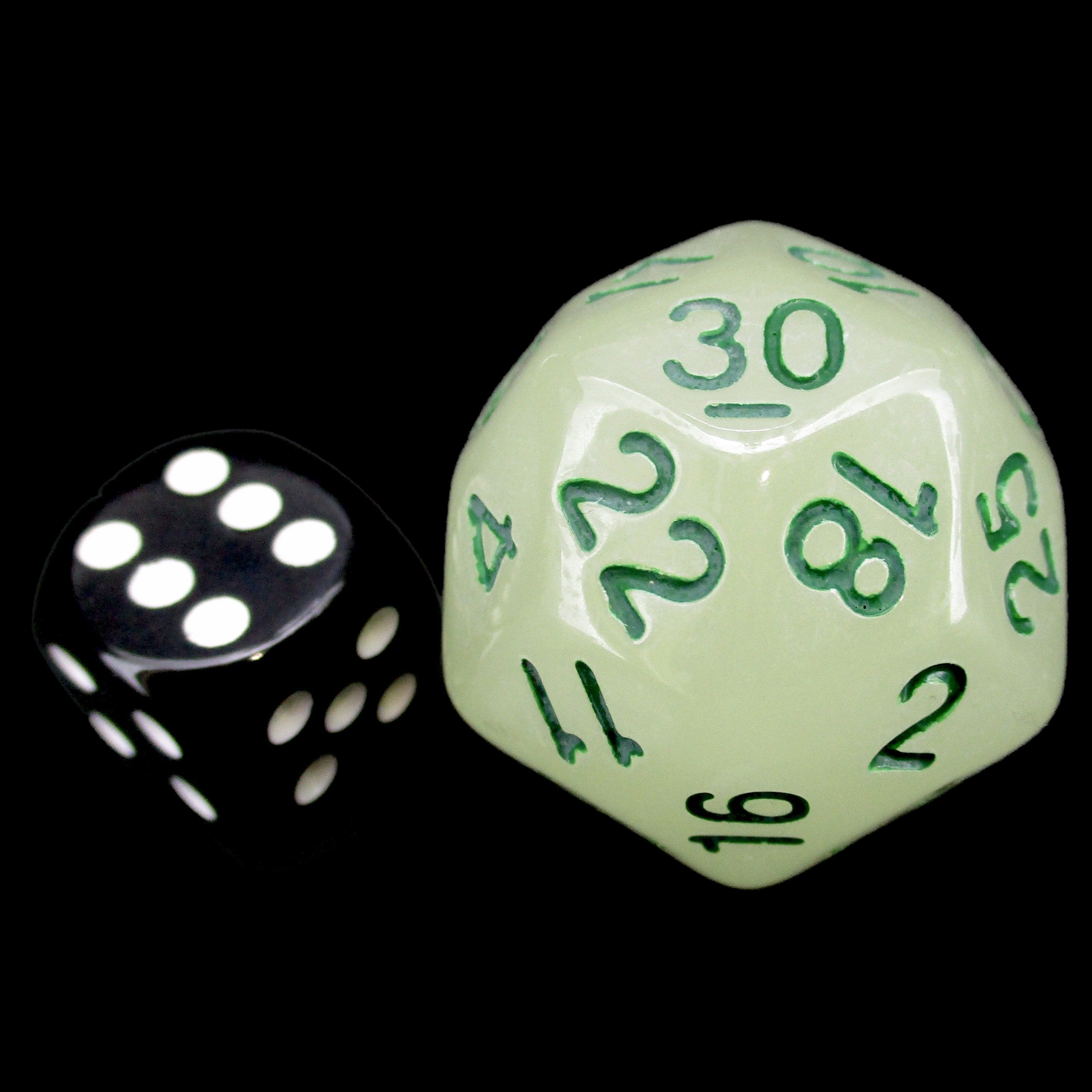 Impact Unleashed Arcana Lightning Bolt Glow in the Dark D30 Dice