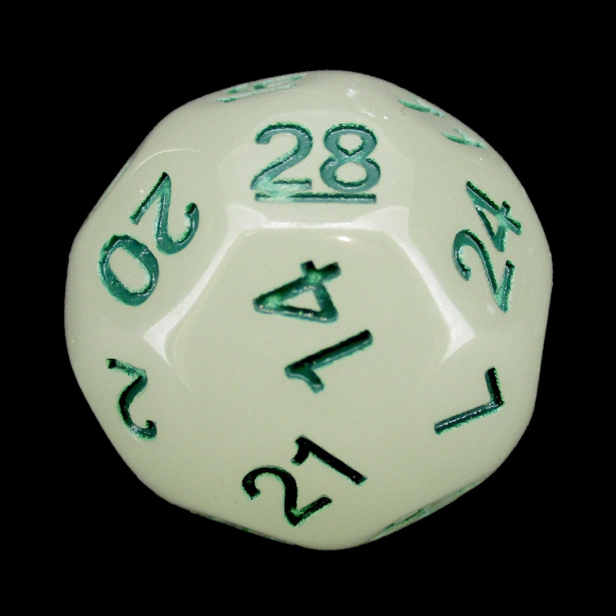 Impact Unleashed Arcana Lightning Bolt Glow in the Dark D28 Dice