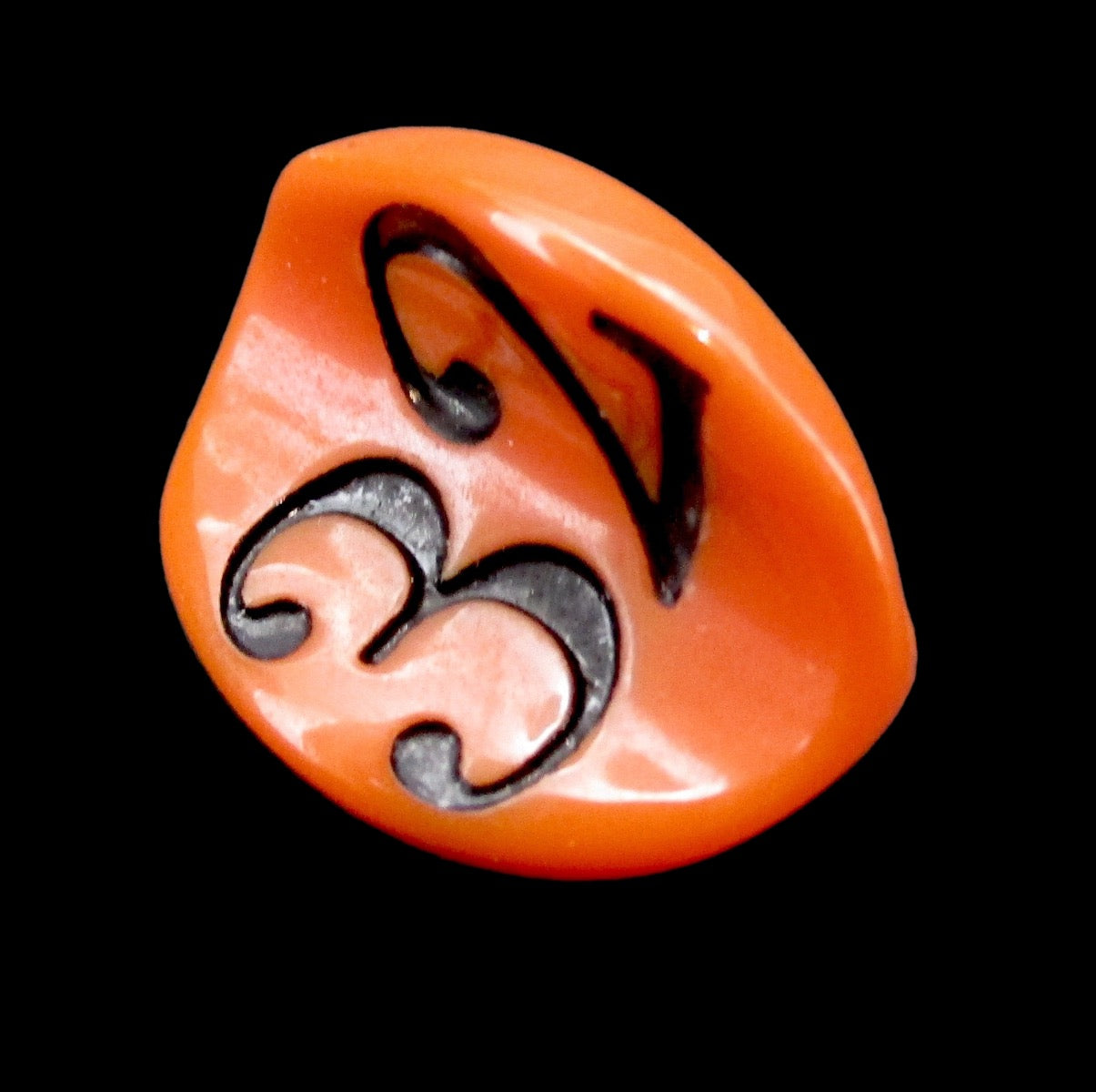 Impact Opaque Orange & Black Apple Core D3 Dice - Discontinued
