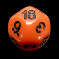 Impact Opaque Orange & Black D18 Dice - Discontinued