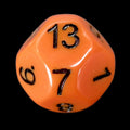 Impact Opaque Orange & Black D13 Dice - Discontinued