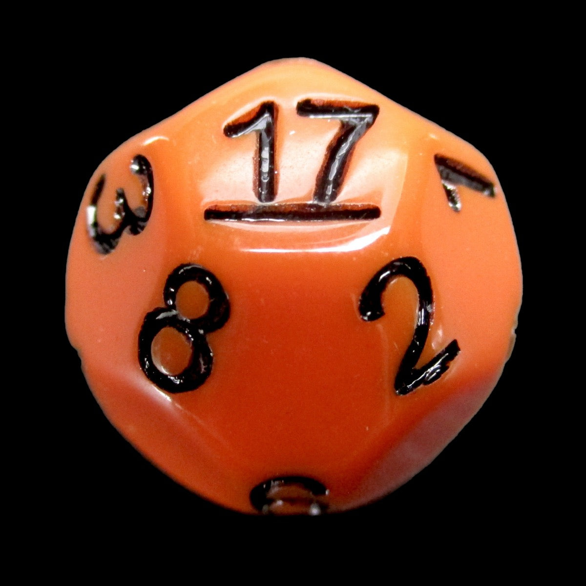 Impact Opaque Orange & Black D17 Dice - Discontinued