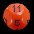 Impact Opaque Orange &amp; Black D11 Dice - Discontinued