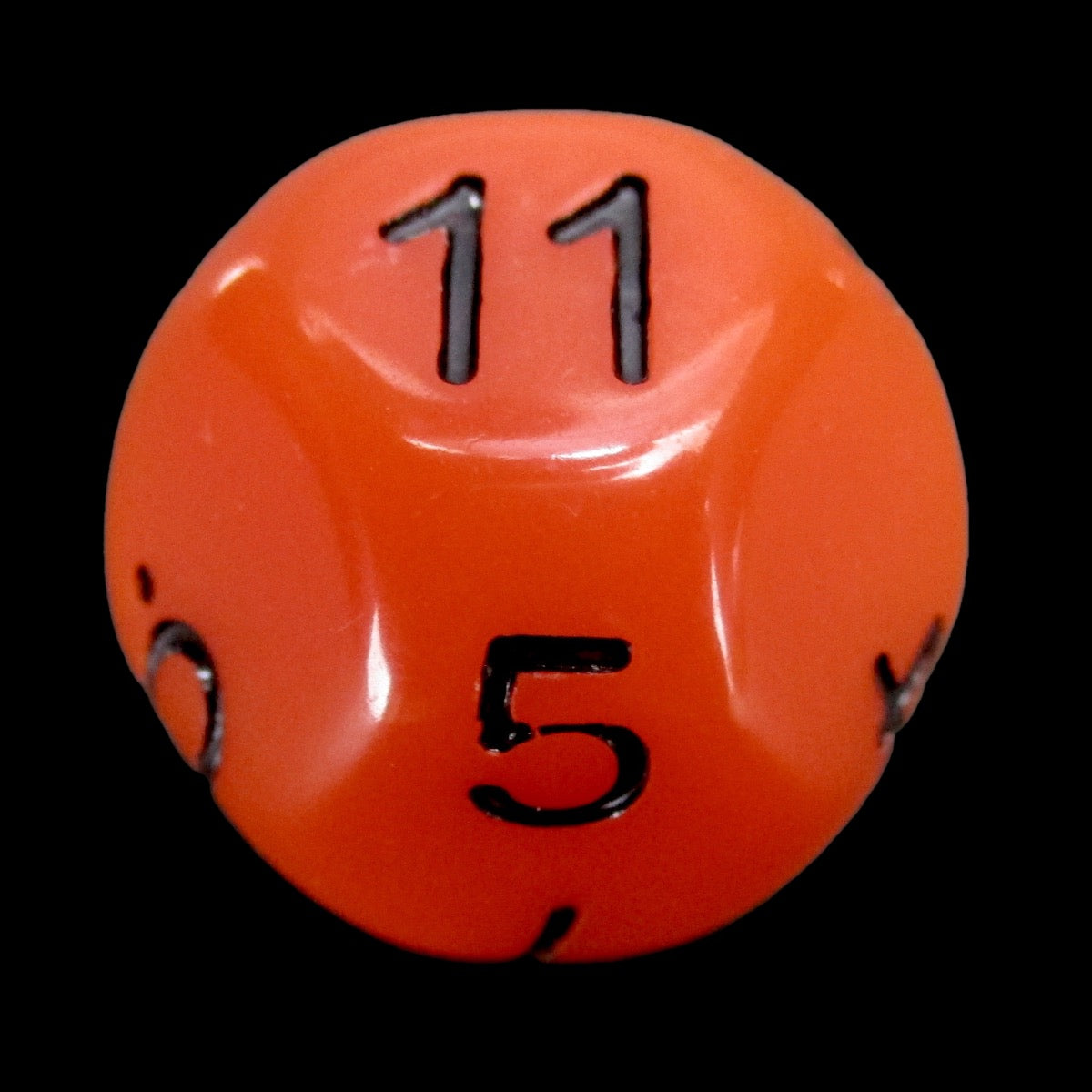 Impact Opaque Orange &amp; Black D11 Dice - Discontinued