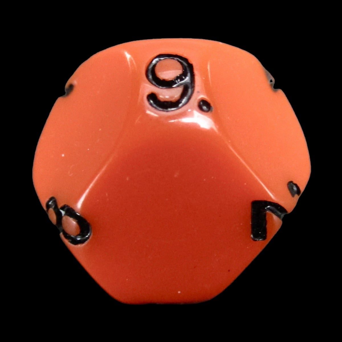 Impact Opaque Orange & Black D9 Dice - Discontinued