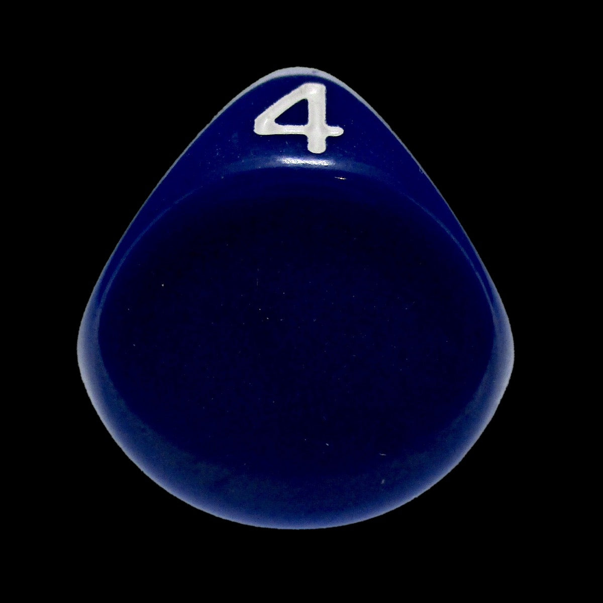 Impact Opaque Indigo Blue & White D4 Dice