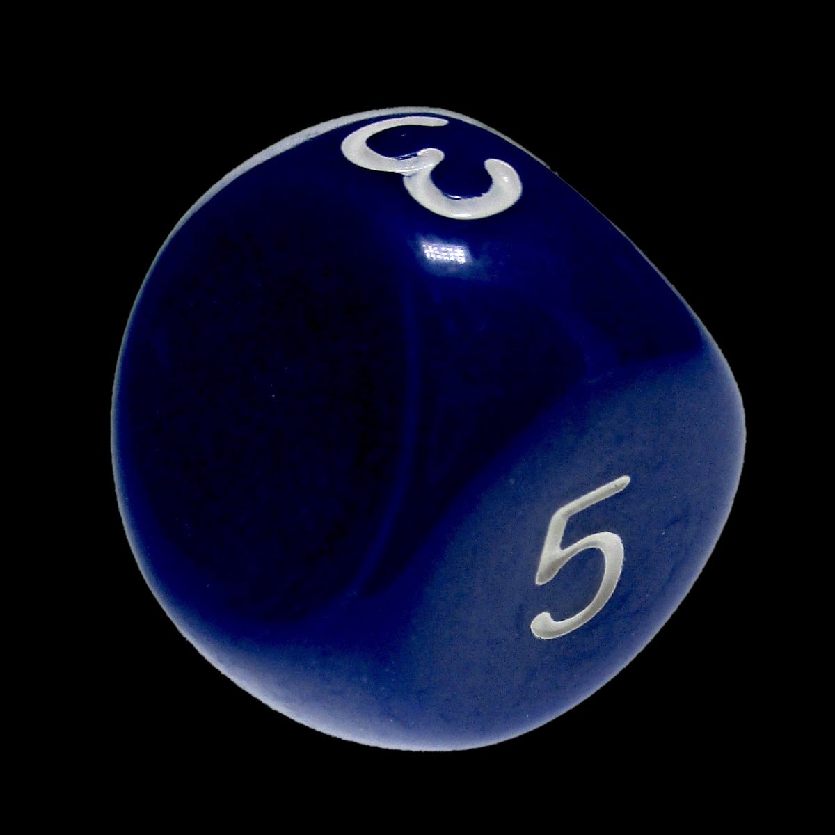 Impact Opaque Indigo Blue & White D5 Dice