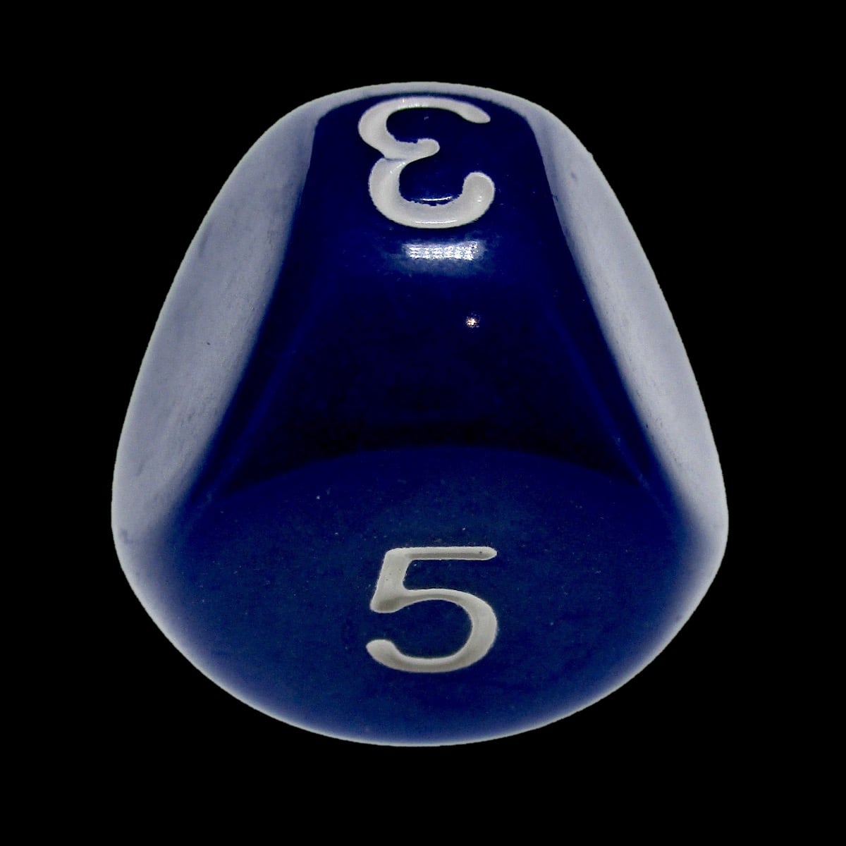 Impact Opaque Indigo Blue & White D5 Dice