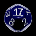 Impact Opaque Purple & White D17 Dice