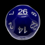 Impact Opaque Purple & White D26 Dice