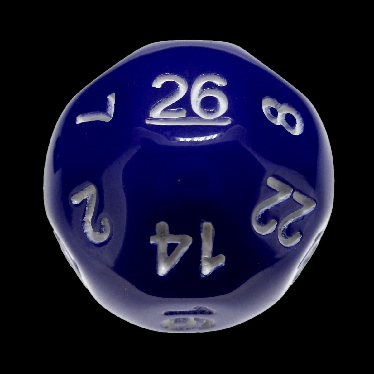 Impact Opaque Purple & White D26 Dice