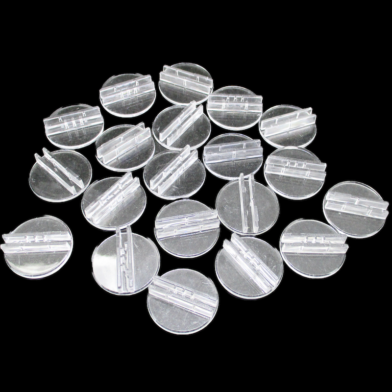 CLEARANCE Card / Paper Figure Stands 20mm Clear x 20