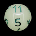 Impact Unleashed Arcana Lightning Bolt Glow in the Dark D11 Dice