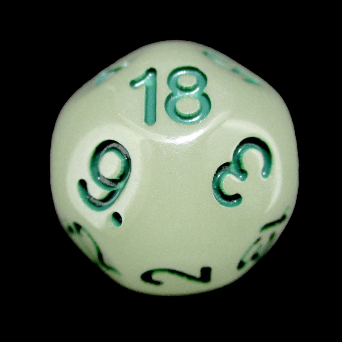 Impact Unleashed Arcana Lightning Bolt Glow in the Dark D18 Dice