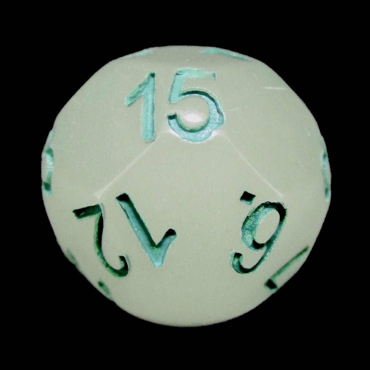 Impact Unleashed Arcana Lightning Bolt Glow in the Dark D15 Dice