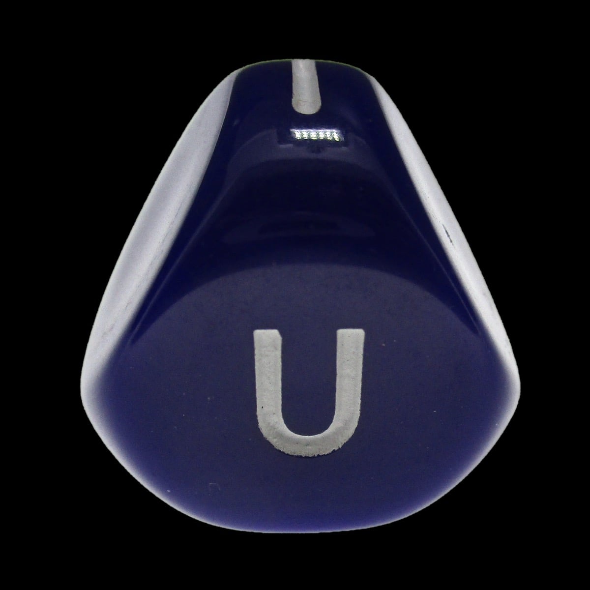 HALF PRICE CLEARANCE Impact Opaque Purple & White D5 Vowels Dice - SECONDS