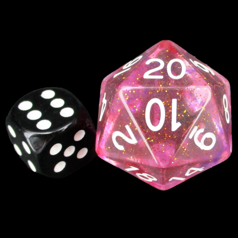 Role 4 Initiative Diffusion Faerie Magic JUMBO XL Balanced D20 Dice