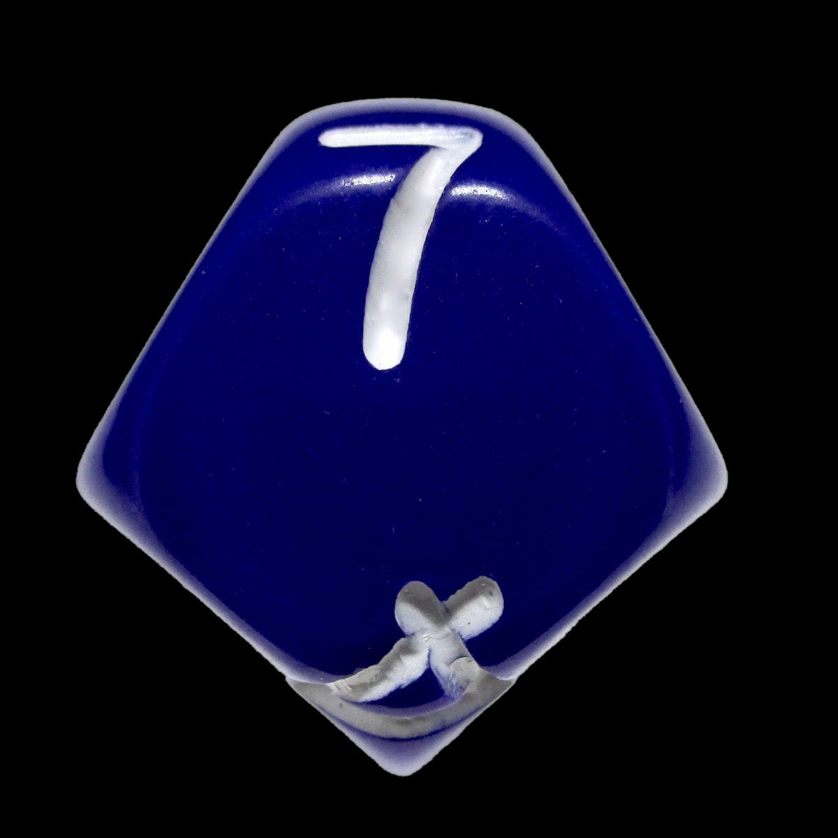 Impact Opaque Purple & White D7 Dice