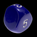 Impact Opaque Purple & White D5 Dice