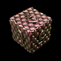 TDSO Metal Dragon Scale Pink Iridescent D6 Dice