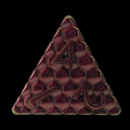 TDSO Metal Dragon Scale Pink Iridescent D4 Dice